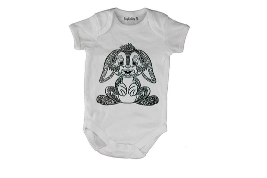 Bunny Stencil - Easter - Baby Grow