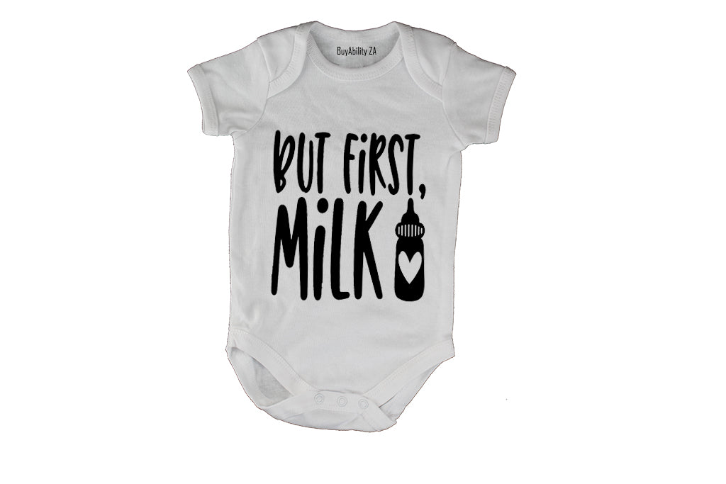 But First, Milk - Baby Grow