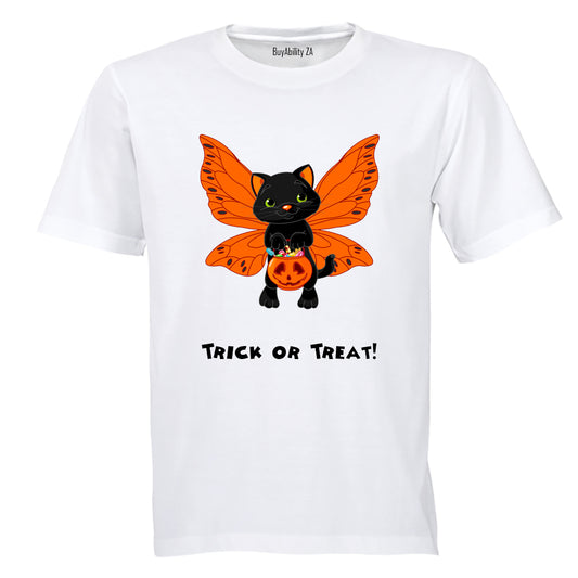 Butterfly Cat - Halloween - Kids T-Shirt