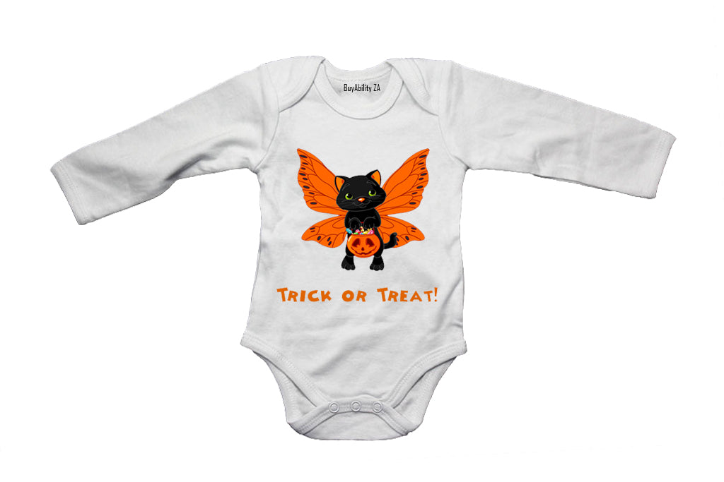 Butterfly Cat - Halloween - Baby Grow