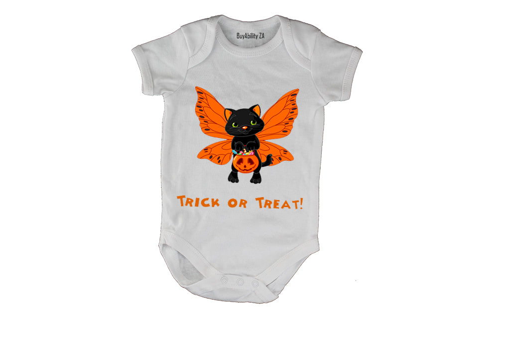 Butterfly Cat - Halloween - Baby Grow
