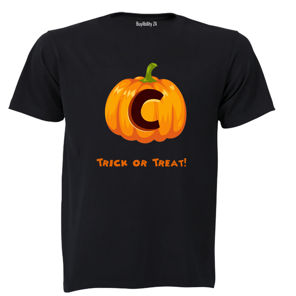 C - Halloween Pumpkin - Kids T-Shirt