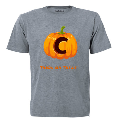 C - Halloween Pumpkin - Kids T-Shirt