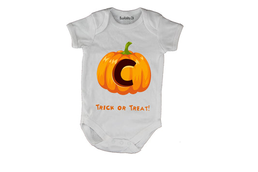C - Halloween Pumpkin - Baby Grow