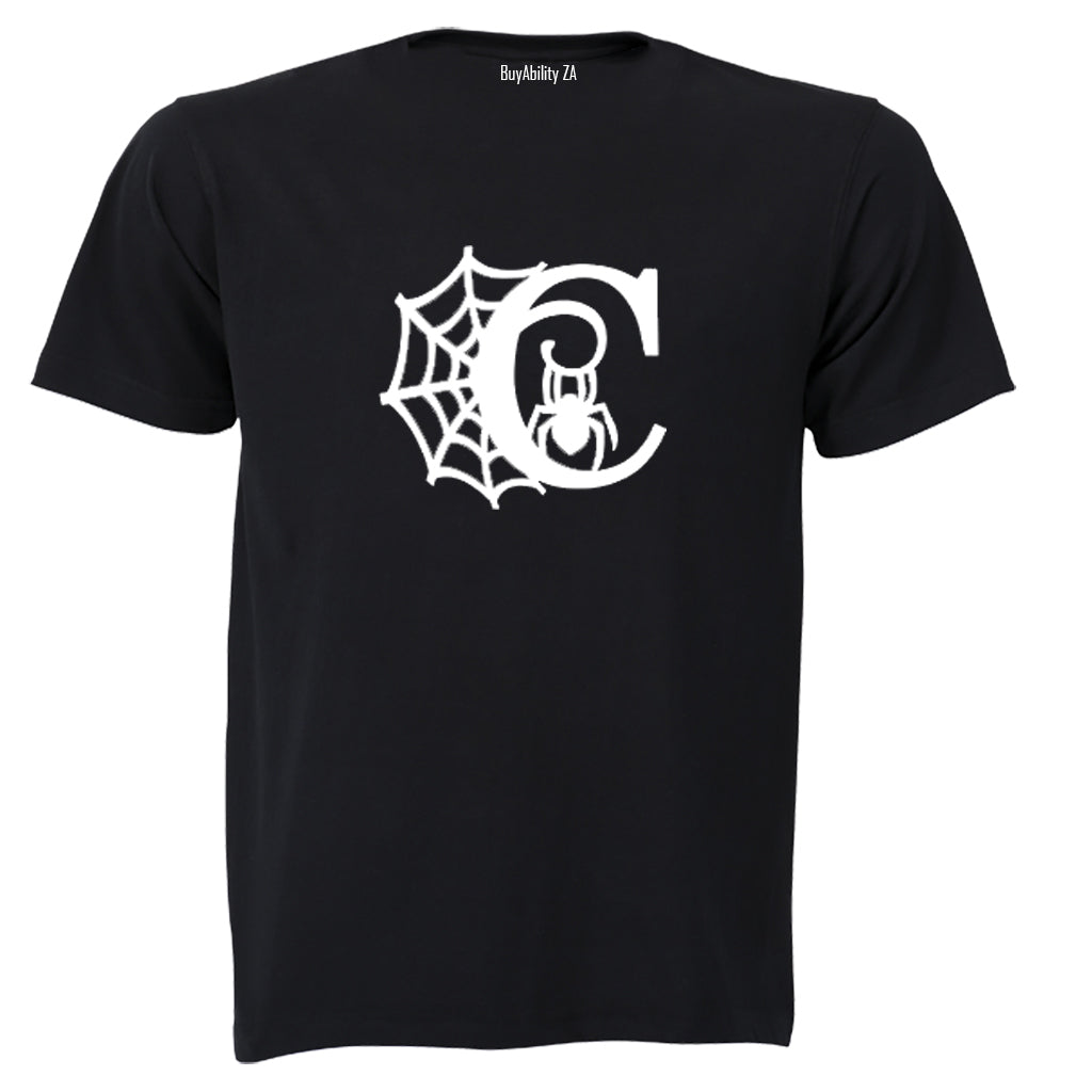 C - Halloween Spiderweb - Kids T-Shirt