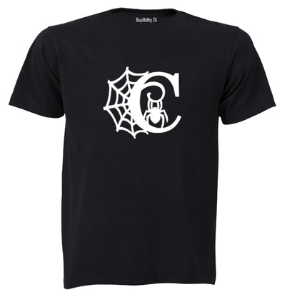 C - Halloween Spiderweb - Kids T-Shirt