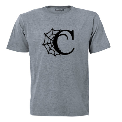 C - Halloween Spiderweb - Kids T-Shirt
