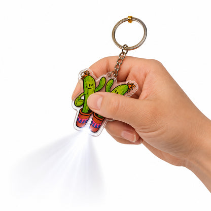 Light-Up Cactus Keyring