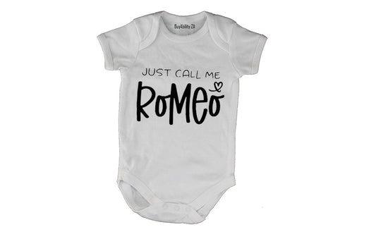 Call Me Romeo - Valentine - Baby Grow