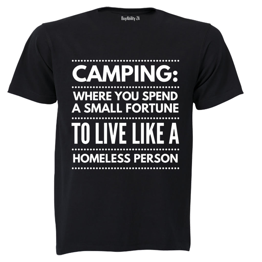 Camping - Small Fortune - Adults - T-Shirt