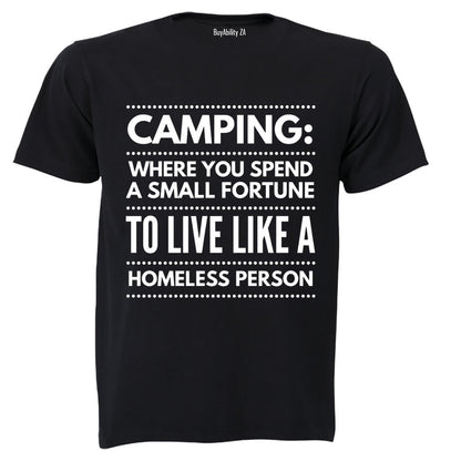 Camping - Small Fortune - Adults - T-Shirt
