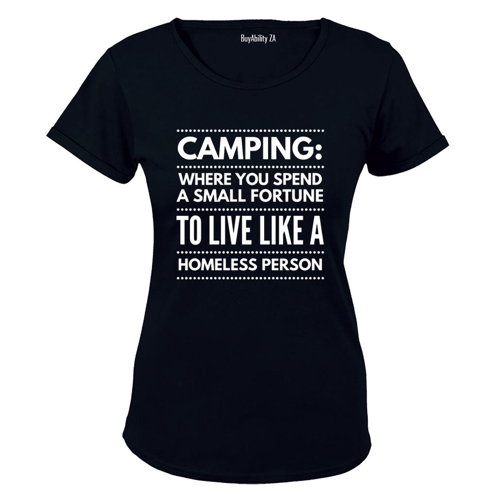 Camping - Small Fortune - Ladies - T-Shirt