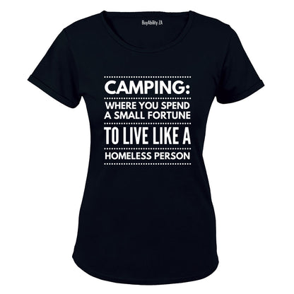 Camping - Small Fortune - Ladies - T-Shirt