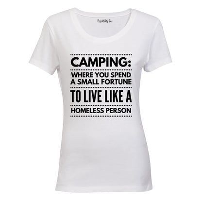 Camping - Small Fortune - Ladies - T-Shirt
