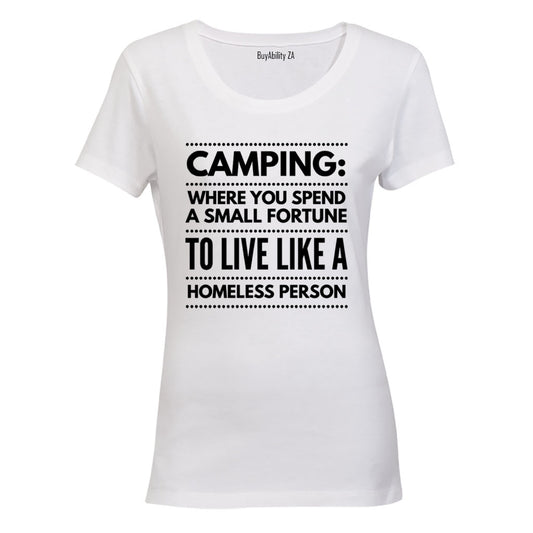 Camping - Small Fortune - Ladies - T-Shirt