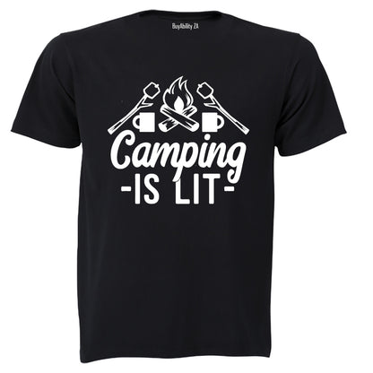 Camping is Lit - Kids T-Shirt