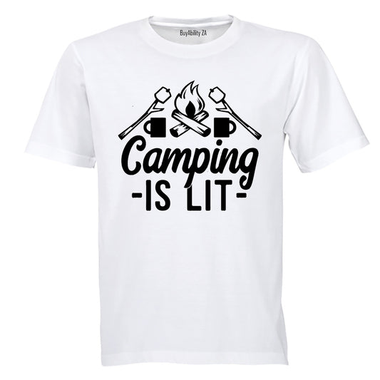 Camping is Lit - Kids T-Shirt