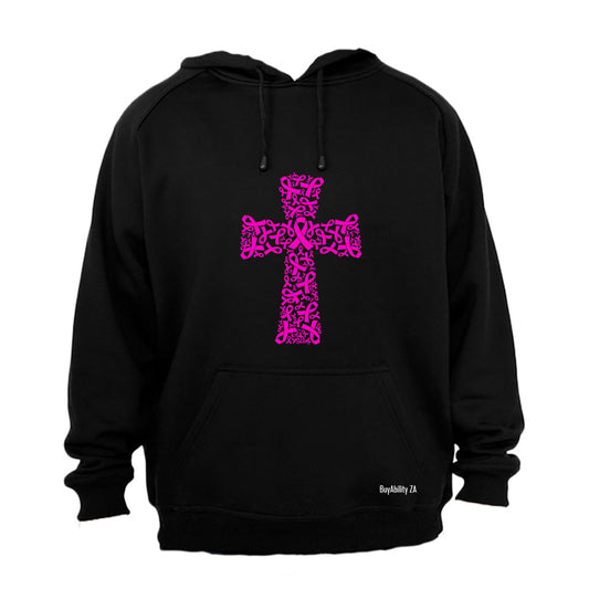 Cancer Ribbon Cross - Hoodie