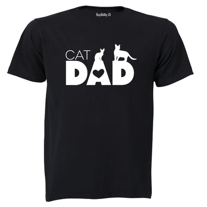 Cat Dad - Heart - Adults - T-Shirt - BuyAbility South Africa