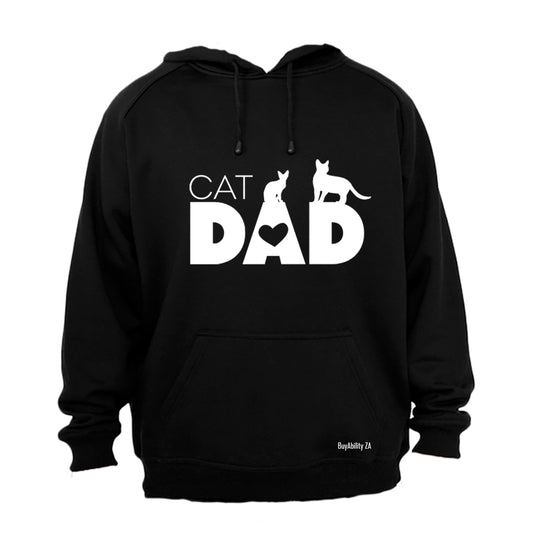 Cat Dad - Heart - Hoodie - BuyAbility South Africa