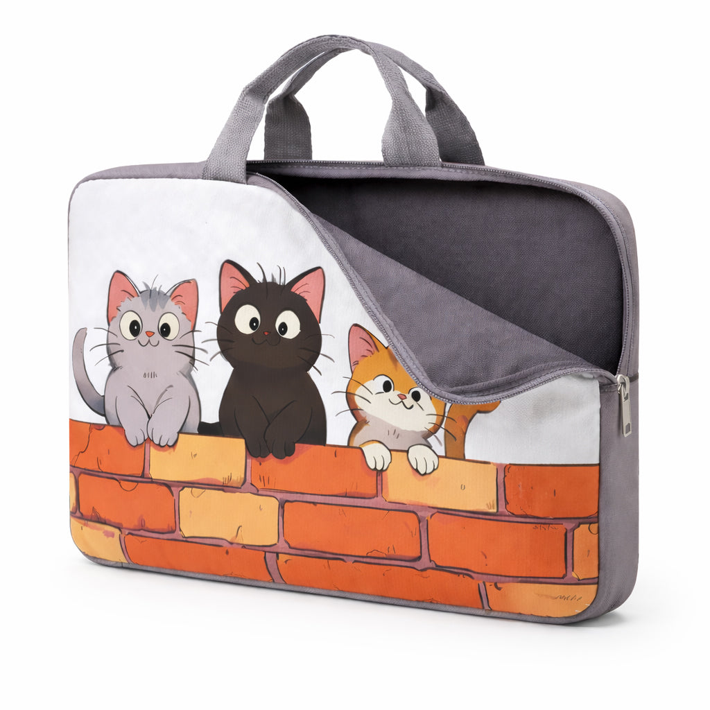 Cartoon Cats Laptop Sleeve Carry Case - BuyAbility