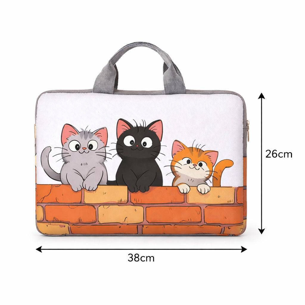 Cartoon Cats Laptop Sleeve Carry Case - BuyAbility