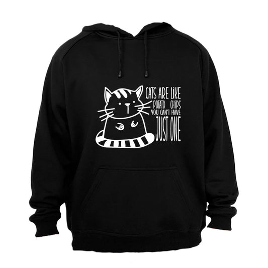 Cats Are Like Potato Chips - Hoodie - BuyAbility South Africa