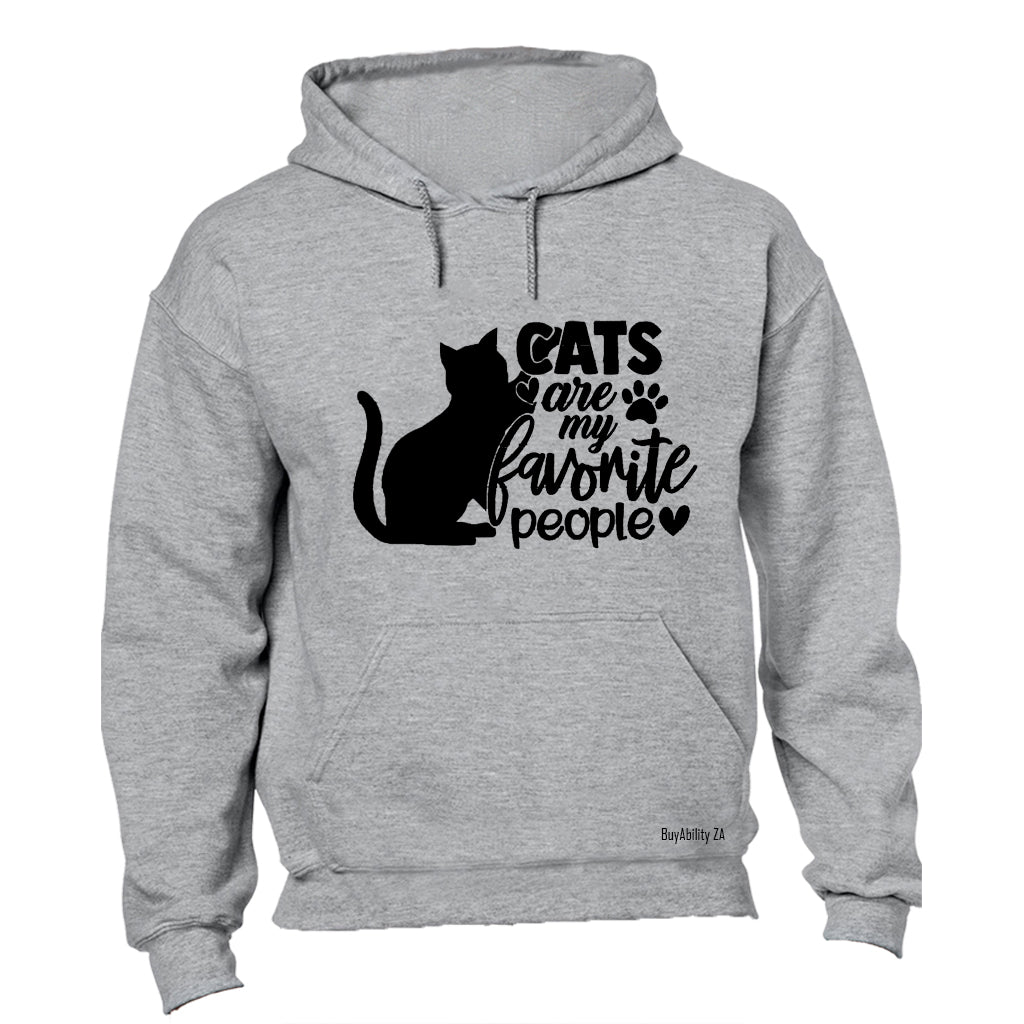 Cats Are My Favorite People - Hoodie - BuyAbility South Africa