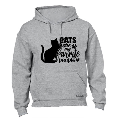 Cats Are My Favorite People - Hoodie - BuyAbility South Africa