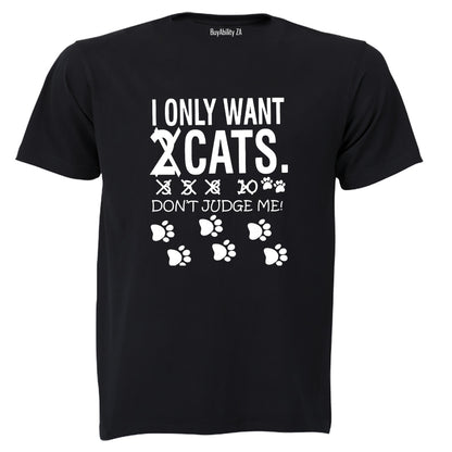 Cats - Don't Judge Me - Adults - T-Shirt - BuyAbility South Africa