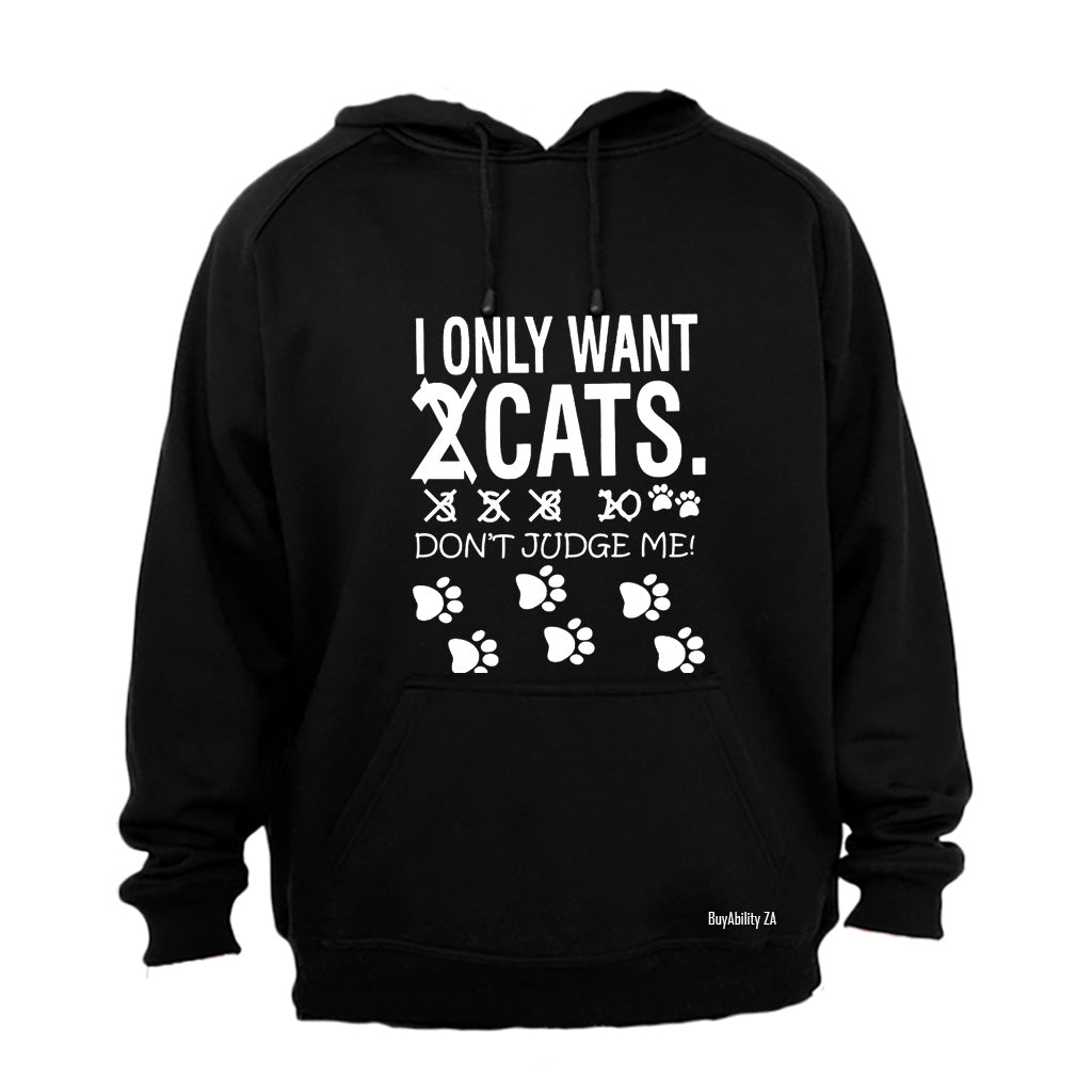 Cats - Don't Judge Me - Hoodie - BuyAbility South Africa