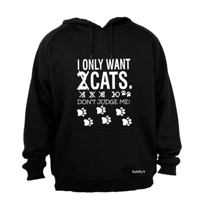 Cats - Don't Judge Me - Hoodie - BuyAbility South Africa