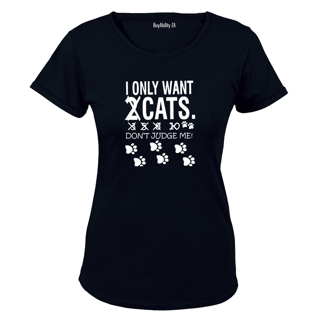 Cats - Don't Judge Me - Ladies - T-Shirt - BuyAbility South Africa