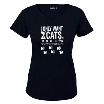 Cats - Don't Judge Me - Ladies - T-Shirt - BuyAbility South Africa