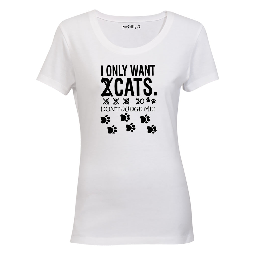 Cats - Don't Judge Me - Ladies - T-Shirt - BuyAbility South Africa