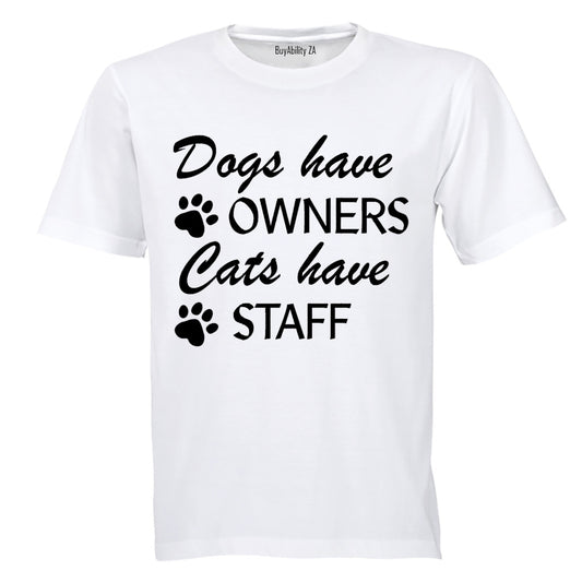 Cats Have Staff - Adults - T-Shirt - BuyAbility