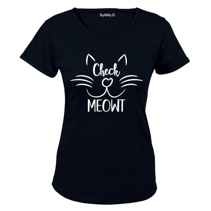 Check Meowt - Ladies - T-Shirt