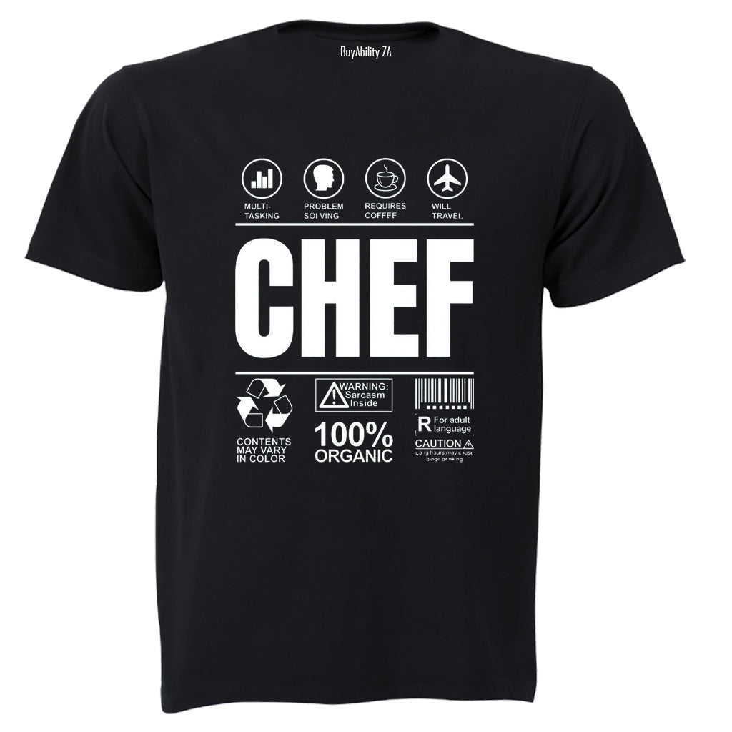 Chef Label - Adults - T-Shirt - BuyAbility South Africa