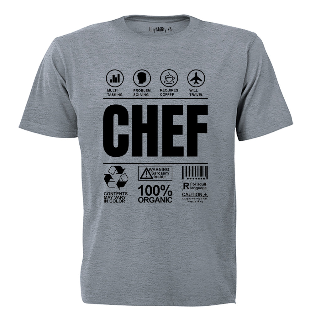 Chef Label - Adults - T-Shirt - BuyAbility South Africa
