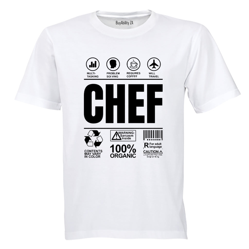 Chef Label - Adults - T-Shirt - BuyAbility South Africa