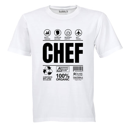 Chef Label - Adults - T-Shirt - BuyAbility South Africa
