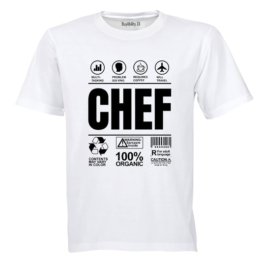 Chef Label - Adults - T-Shirt - BuyAbility South Africa