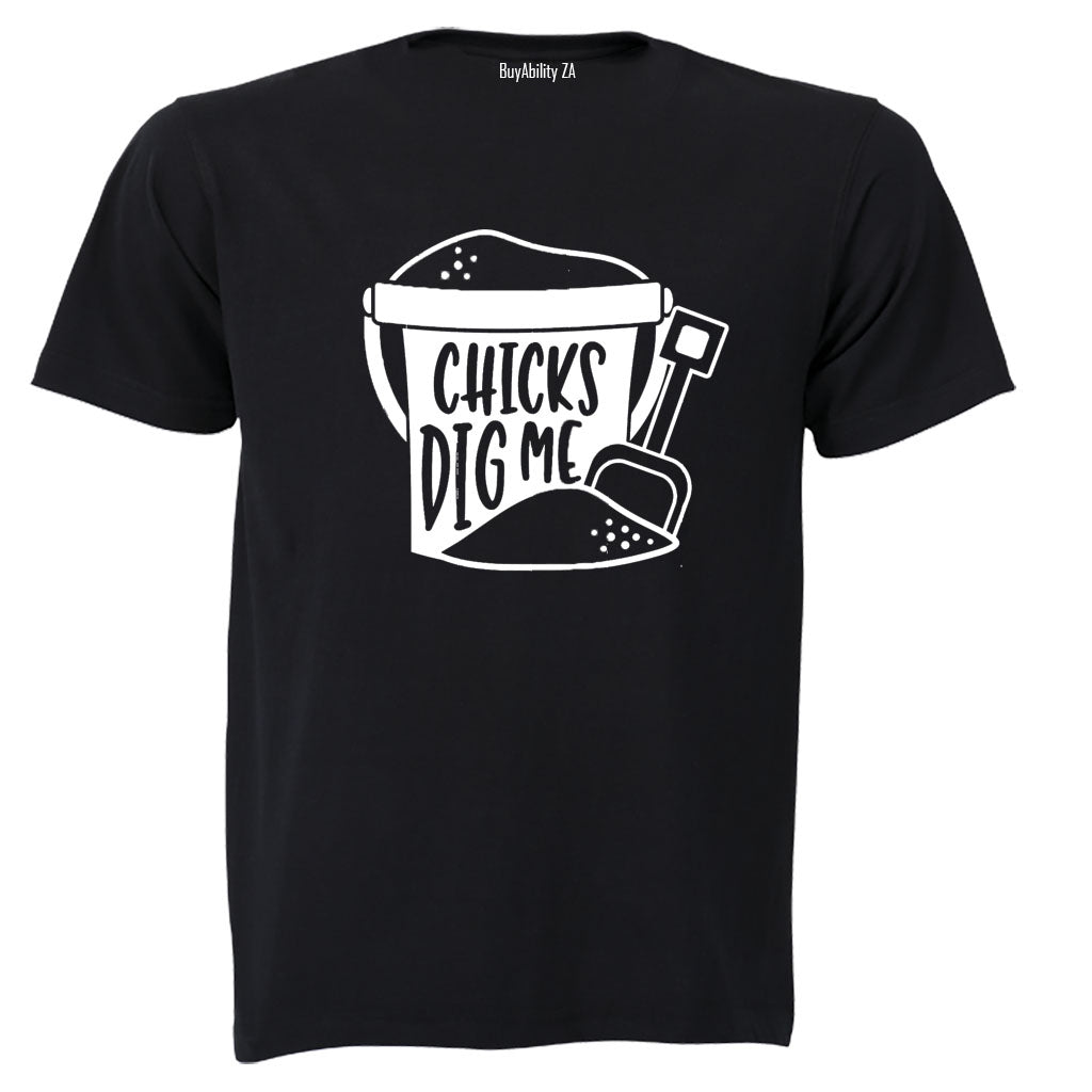 Chicks Dig Me - Bucket + Spade - Kids T-Shirt