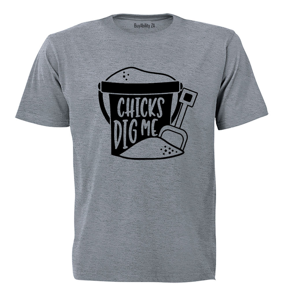 Chicks Dig Me - Bucket + Spade - Kids T-Shirt
