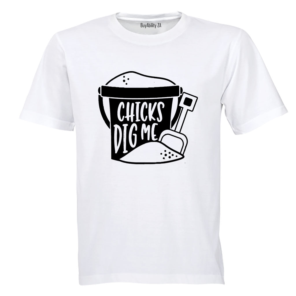 Chicks Dig Me - Bucket + Spade - Kids T-Shirt