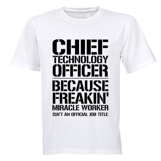 Chief Technology Officer - Adults - T-Shirt - BuyAbility South Africa