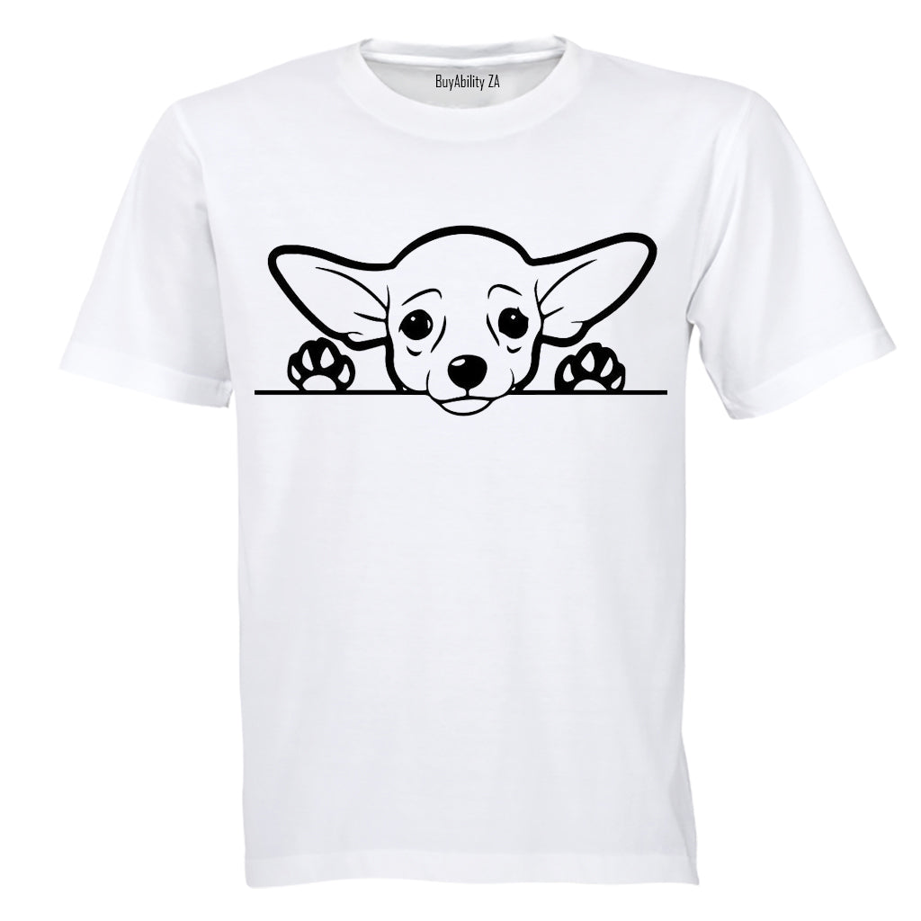 Chihuahua Peeking Dog - Kids T-Shirt