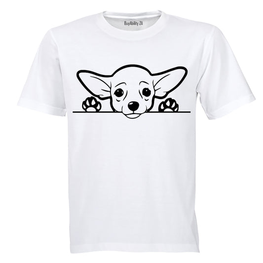 Chihuahua Peeking Dog - Kids T-Shirt