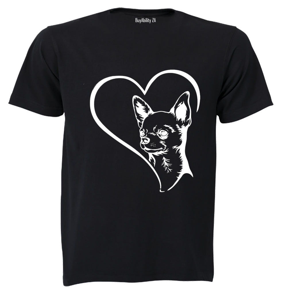 Chihuahua Heart - Adults - T-Shirt - BuyAbility