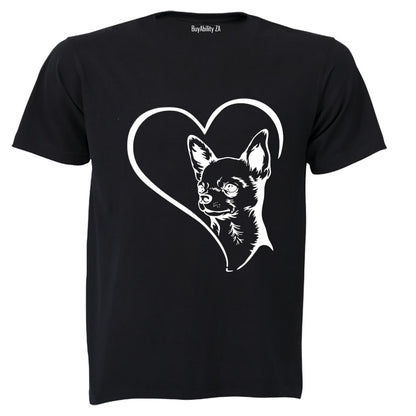 Chihuahua Heart - Adults - T-Shirt - BuyAbility